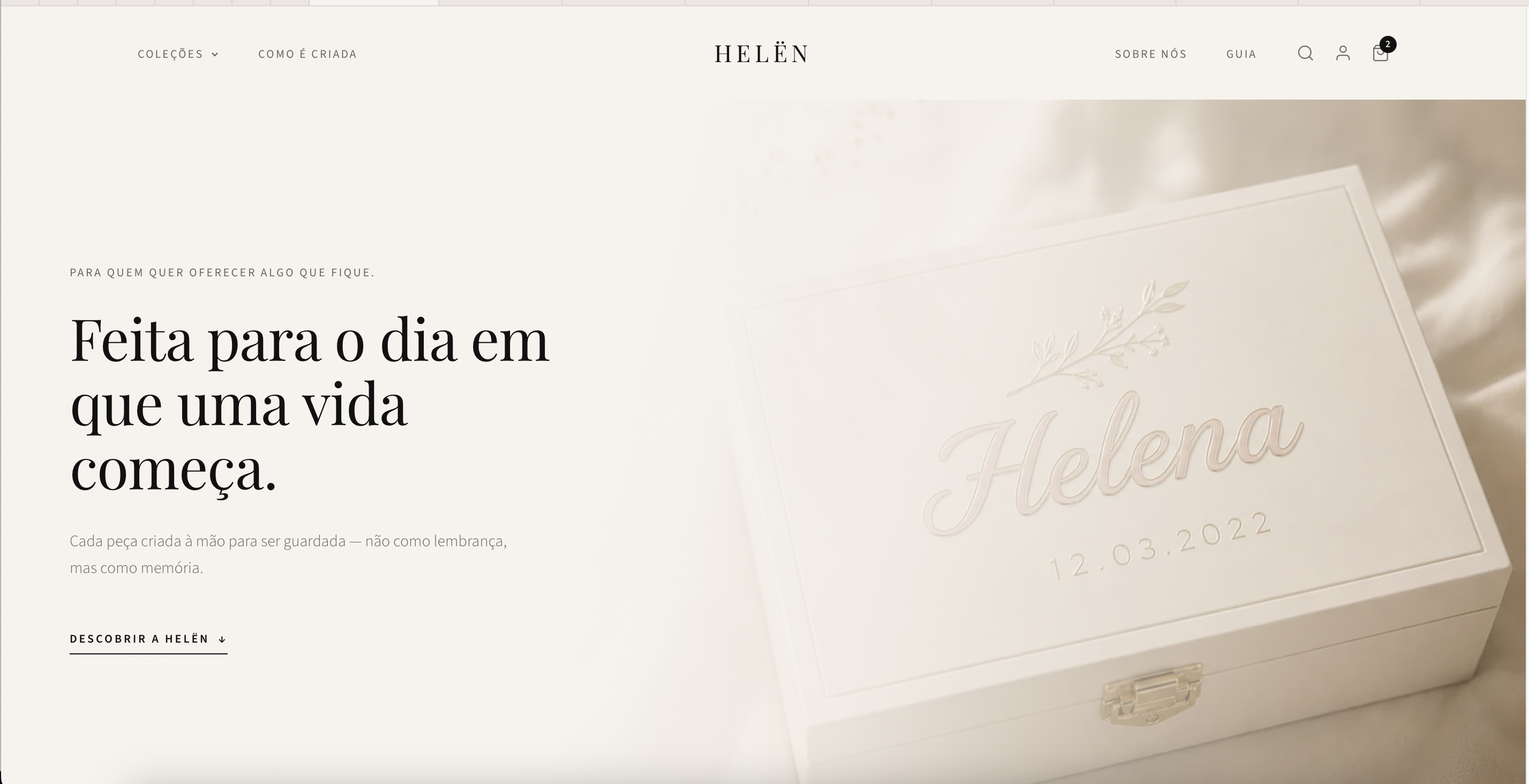 Homepage HELËN Atelier