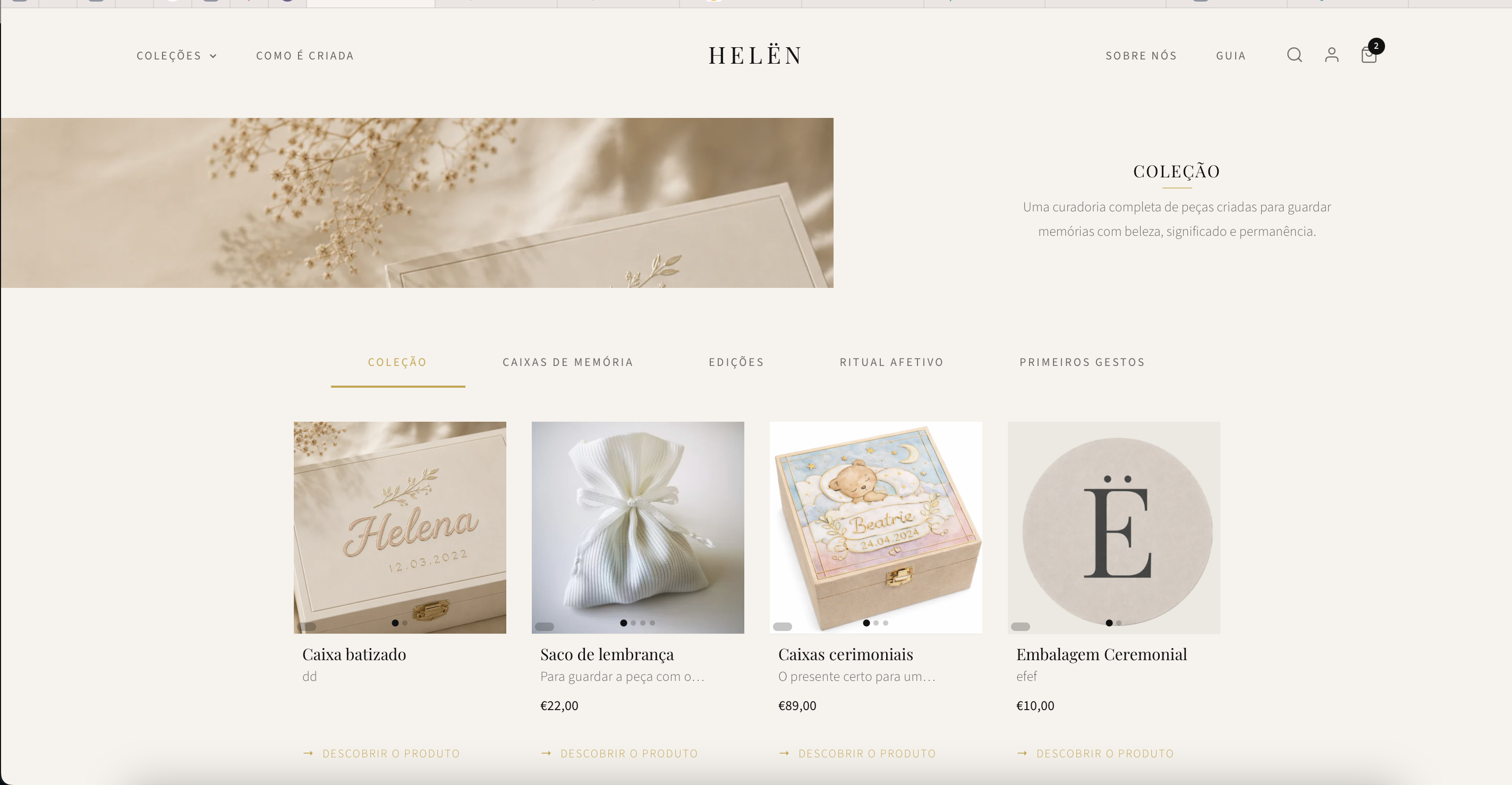 Homepage HELËN Atelier